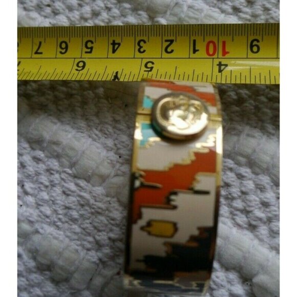 Spartina 449 Daufuskie Island Multicolor GoldTone Bangle Cuff Bracelet Southwest - Picture 12 of 12